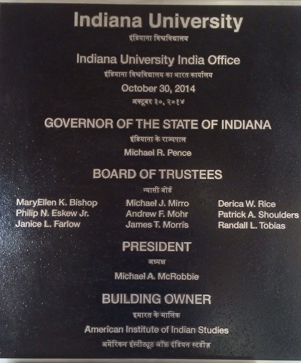 Photo of IU India Office plague